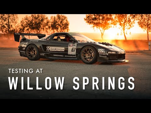 Testing the RS Future X Koyorad K20 NSX at Willow Springs 1:24.4 - RS Future Vlog #36