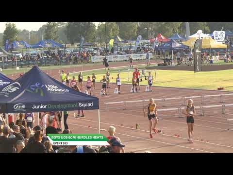 Boys U09 60m Hurdles Heat 3 - 2019 State Track and Field Championships // LAVicTV