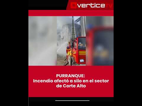 🚨🔥 PURRANQUE: Incendio afectó a silo  en el sector de Corte Alto