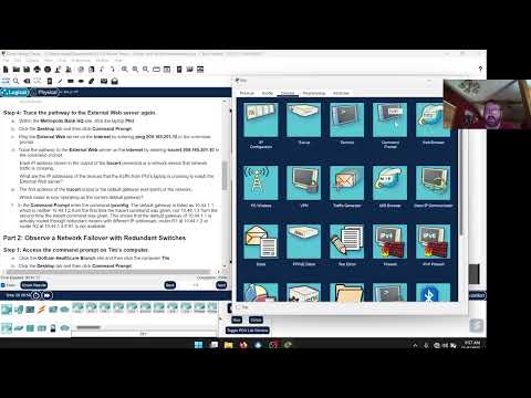 Cybersecurity Essentials Packet Tracer 6.2.3.8 - Router and Switch Redundancy