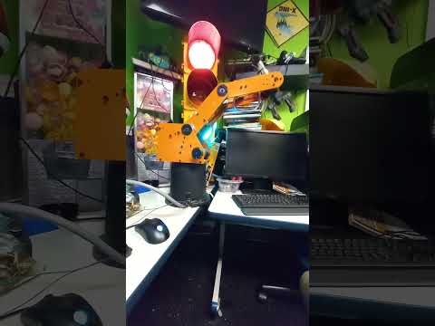 Student-built SCORBOT robotic arm in action at Plum Crazy Robotics Marlboro NJ