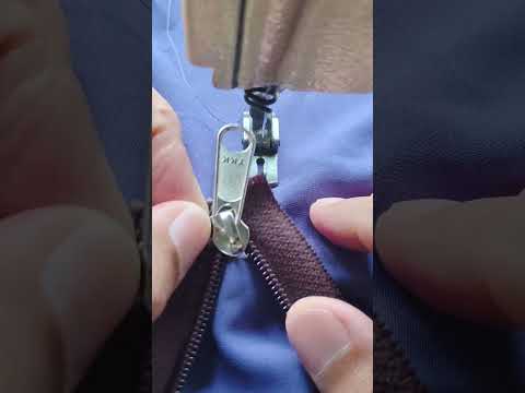 trick to insert the zipper head #technique