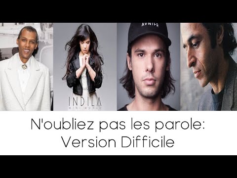 N'oubliez Pas Les Paroles : Version Difficile ( Toutes Generations)