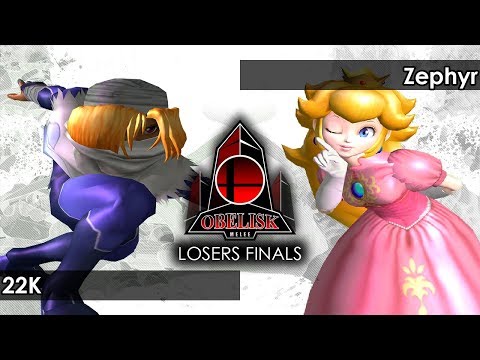 Melee: 22K (Sheik/Falco) V Zephyr (Peach) - Obelisk 112 Tournament SSBM
