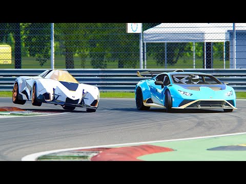 Lamborghini Huracan STO vs Lamborghini Egoista at Monza GP