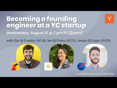 Becoming a founding engineer at a YC startup - YouTube
