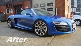 Audi R8 Spyder Daytona Blue Wrap