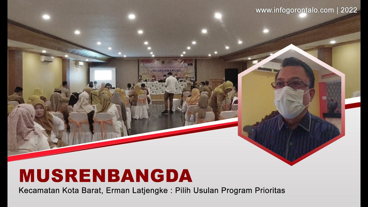 Hadiri Musrenbang Kecamatan Kota Barat, Erman Latjengke kawal usulan sampai ketingkat kota