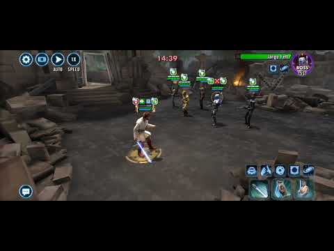 SWGOH master Kenobi has three different animations on basic ability