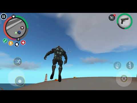 rope Hero vice town city parachute climb