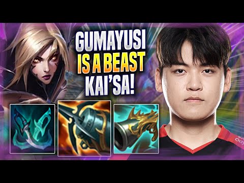 GUMAYUSI IS A BEAST WITH KAI'SA! - T1 Gumayusi Plays Kai'sa ADC vs Ezreal! | Season 2022