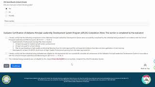 2025-26 APLDS Evaluation System - School Admin Certification of Completion