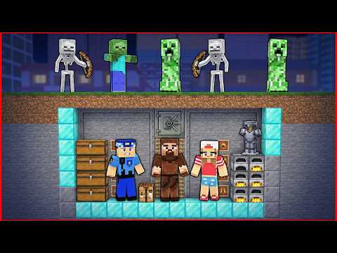 ŞEHRİMİZİ ZOMBİLER İSTİLA ETTİ! - Minecraft