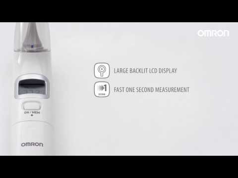 Elektroninis ausies termometras OMRON Gentle Temp 521 video