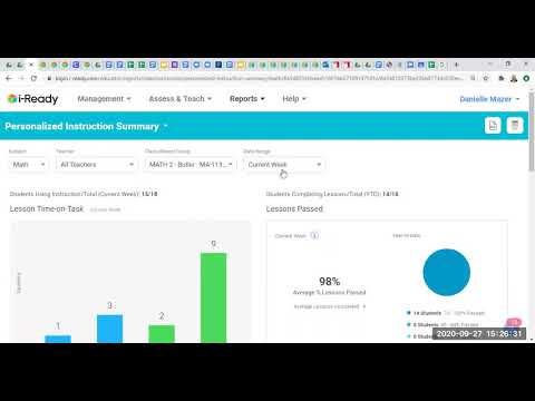 Iready Learning Path And Teacher Assignment Data Reports