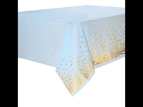 Printed Plastic Table Cover Roll, Backing Material: Polypropylene