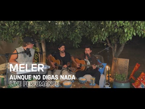 MELER - aunque no digas nada (Acústico)
