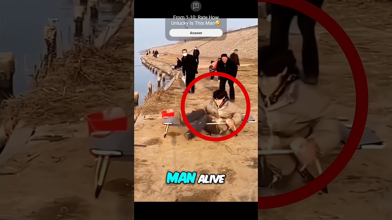 This Is The Unluckiest Man Alive🤣 #funny #viral #shorts