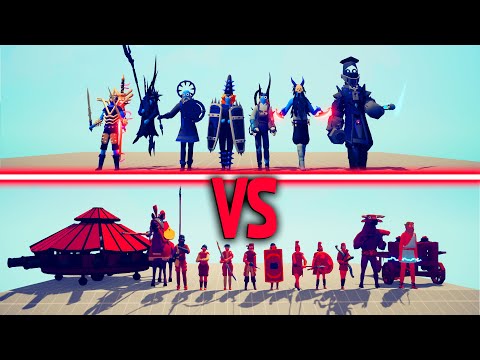 ANCIENT TEAM + RENAISSANCE TEAM vs MEGA EVIL TEAM | Totally Accurate Battle Simulator - TABS