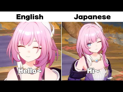 Cyrene English vs Japanese voice | Honkai Star Rail