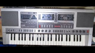 Video thumbnail for Casio CK-500 Electronic Musical Instrument Keyboard Stereo Double cassette Recorder Review Sold 2021 by Cassette2Go