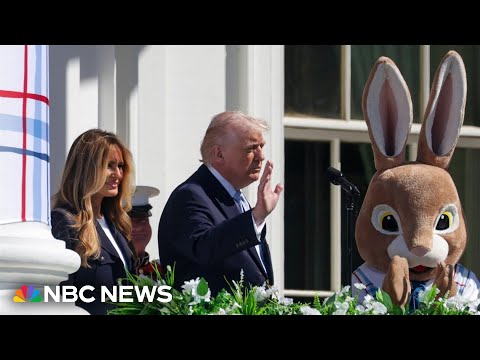Trump says White House has more than 40,000 eggs for the Easter Egg Roll
