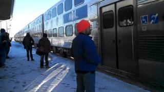 preview picture of video 'Boarding Metra at Antioch'