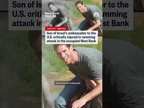 Son of Israel’s U.S. ambassador injured in car attack