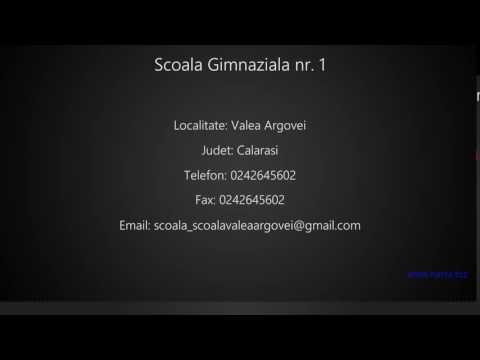 Scoala Gimnaziala nr. 1 Valea Argovei