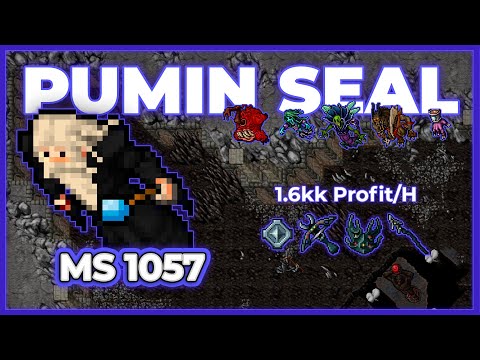 MS 1057 Solo Hunt Pumin Seal 1.6kk/h Profit - Tibia Hunt #tibia #tibiahunt #huntstibia