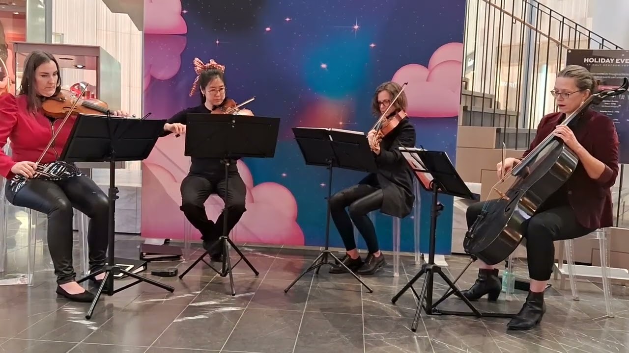String quartet performance 1 #stringquartet #strings #string #violin #cello #canada #yorkdale #music