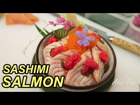 Making delicious SALMON SASHIMI hard to resist for 10 Minutes