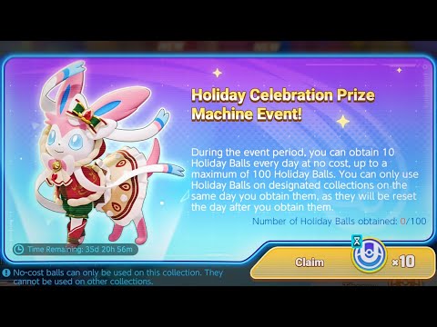 All the Rewards you can get with 100 Holiday Balls Prize Machine - Pokémon Unite