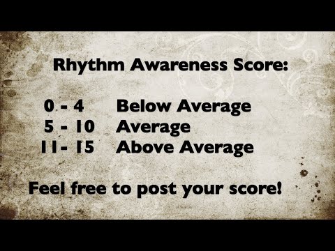 RHYTHM TEST! A challenging test for Musicians, Singers & Dancers