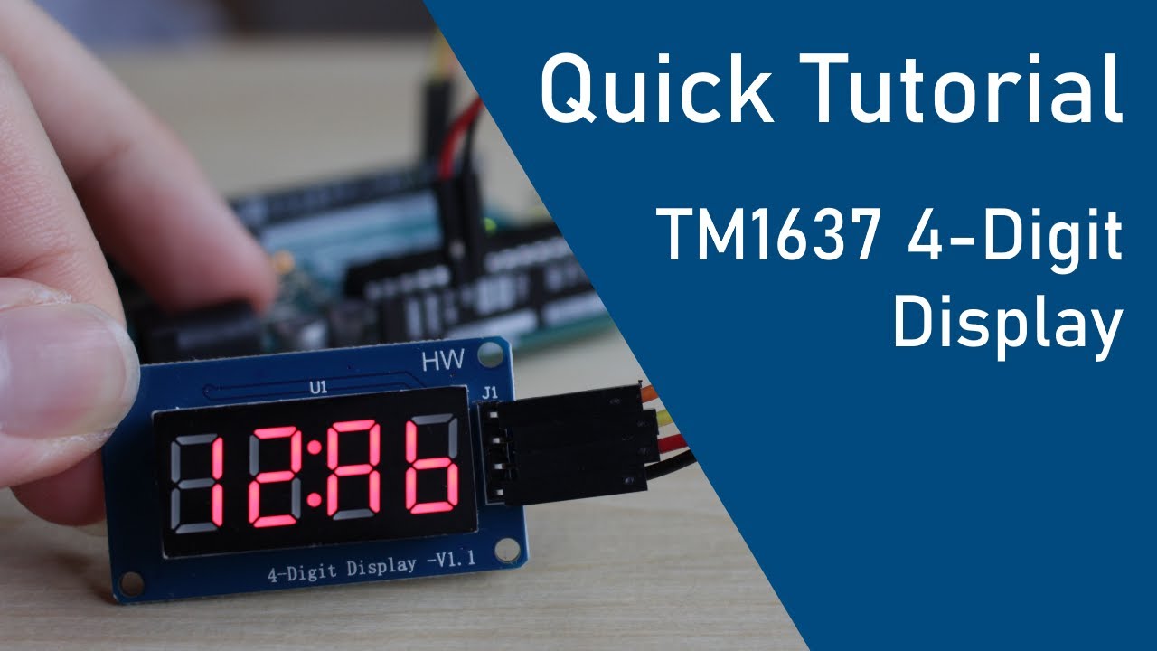 How to use the TM1637 Digit Display with an Arduino (Quick Tutorial)