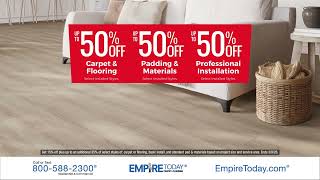 Empire Today Save Big New Flooring Up 50•50•50 Sale (2026)
