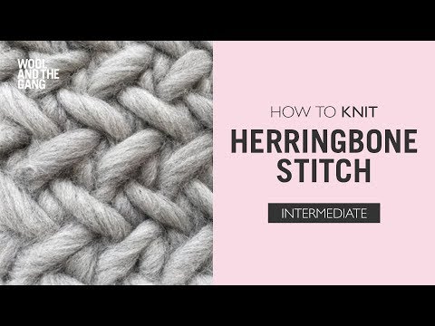 How To Knit Herringbone Stitch poster