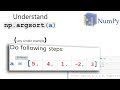 Numpy Argsort - np.argsort() - function. Simple Example