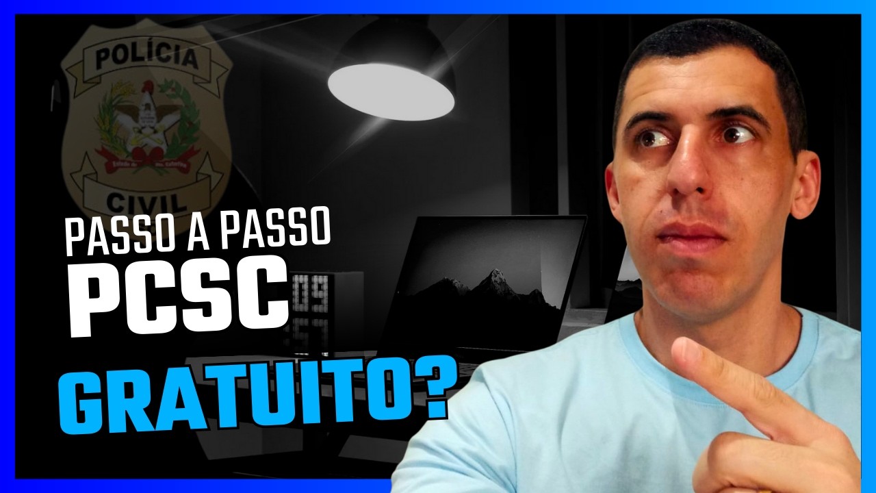 CONCURSO PCSC 2025 AGENTE/ESCRIVÃO - PLATAFORMA GRATUITA - CAMINHO DA APROVAÇÃO - GUSTAVO GOMES