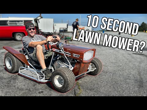 Suzuki GS450 Lawn Mower Paint + SEND at the Drag Strip!!