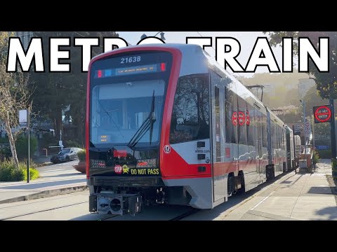 Muni Metro Trains in San Francisco