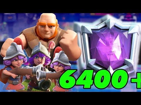 6500+ live Ladder Push Best Giant Spell Bait Deck !