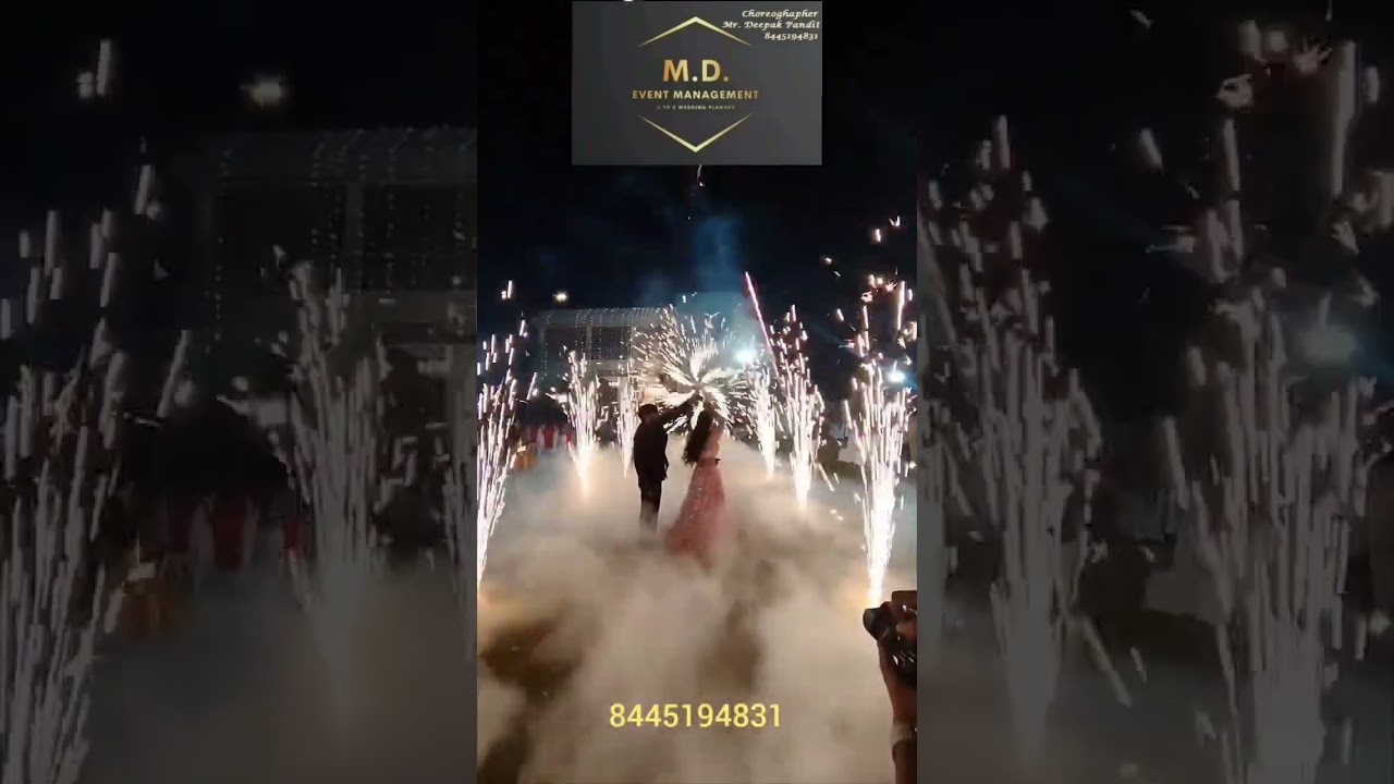 Fog and# Cold fire entry# MD Event Deepak pandit Booking no 8445194831