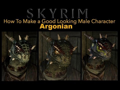 Skyrim Special Edition - How To Make a Good Looking Character - Argonian Male - No Mods