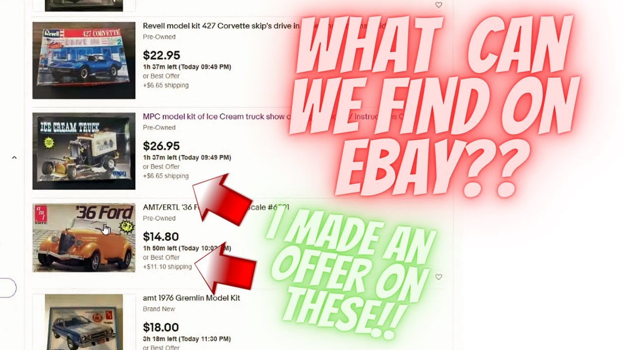 Let's Cruise Ebay!! You never know what cool model kits you'll find!!