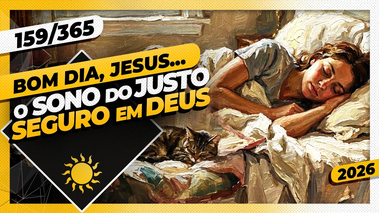 O SONO DO JUSTO: SEGURO EM DEUS - Bom dia, Jesus! 159/365 (2026)