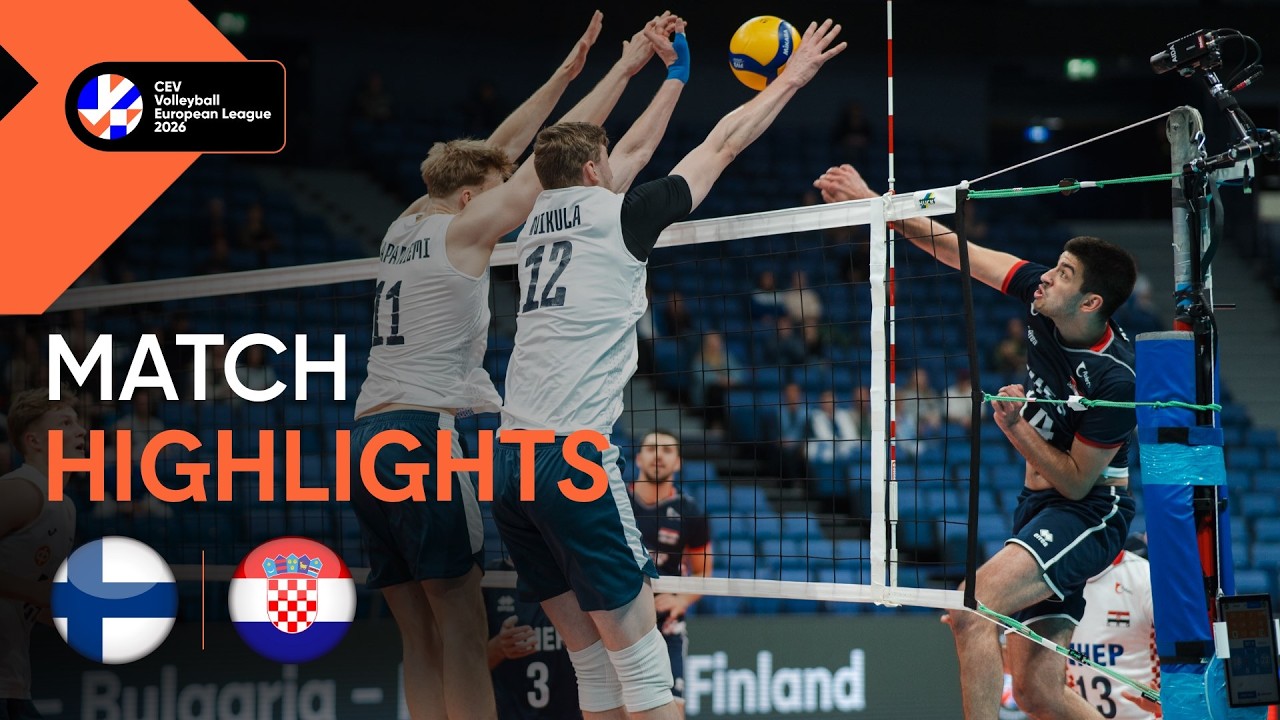 Highlights | Finland vs. Croatia | CEV Volleyball European League 2026 | Men