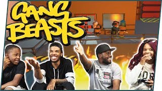 WHO CAN SURVIVE GETTING JUMPED!? - Gang Beasts Gameplay