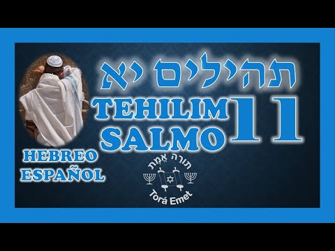 TEHILIM11 - PSALM 11 IN SPANISH HEBREW 🕎 PSALMS IN HEBREW🕎 TEHILIM 11 - PSALM 11 IN HEBREW