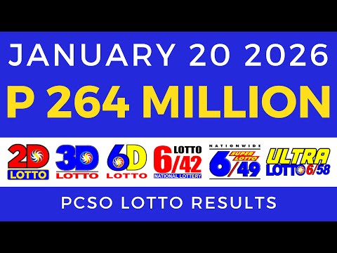 Lotto Result Today 9pm January 20 2026 PCSO